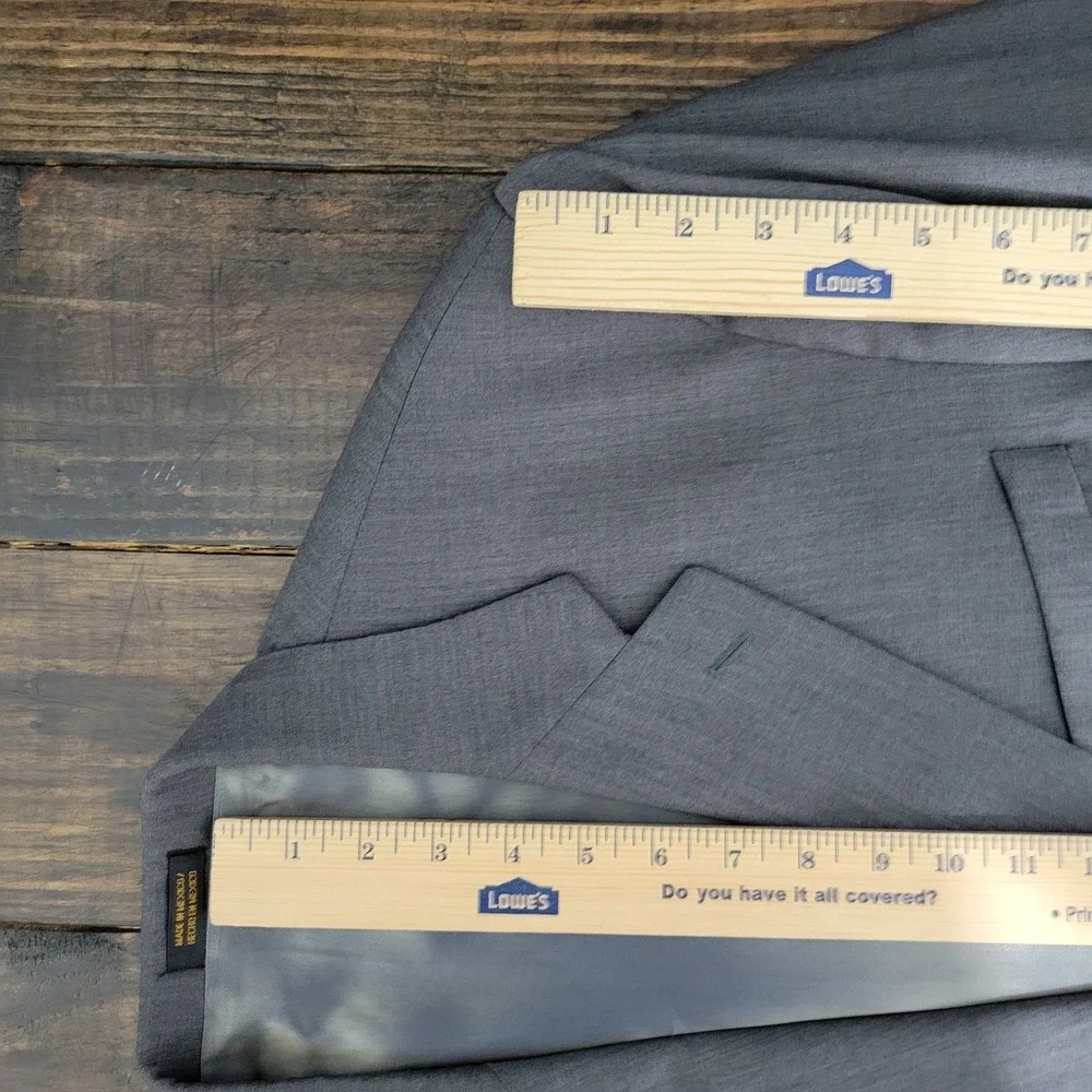 J.F Ferrar Men's Sport Coat Blazer‎ Two Button Heather Gray Wool Size 44L
